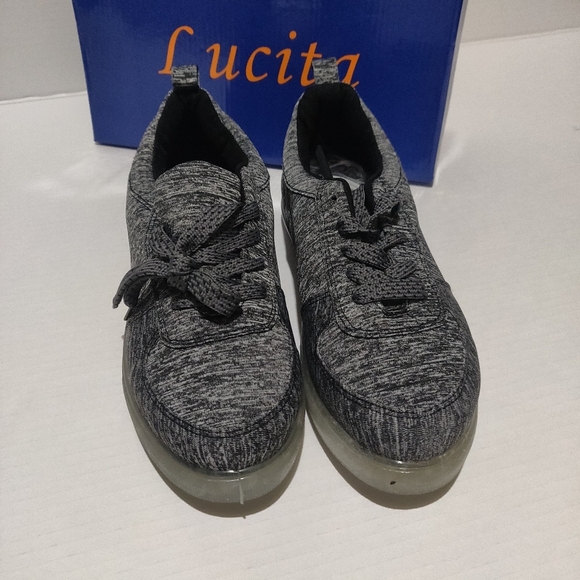 LUCITA SHOES WOMEN'S STYLE LIGHT-002COLOR BLACK/G - Picture 10 of 16